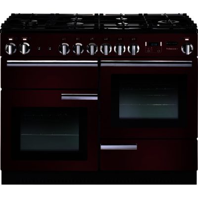 Rangemaster Professional+ 110cm 91690 Dual Fuel Range Cooker in Cranberry with FSD Hob Rangemaster Professional+ 110cm 91690 Dual Fuel Range Cooker in Cranberry with FSD Hob